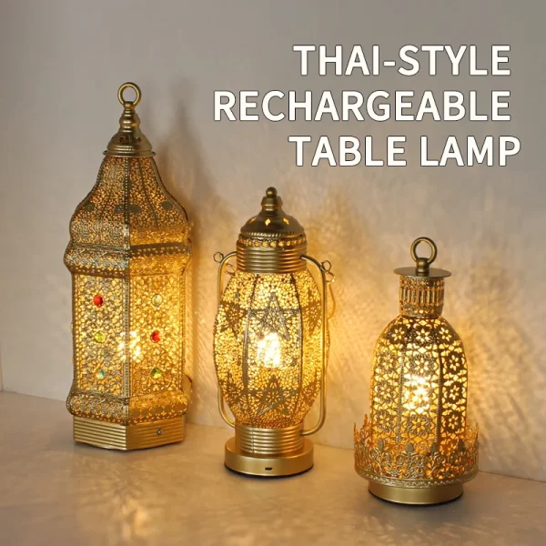 lanterne élégante en fer forgé