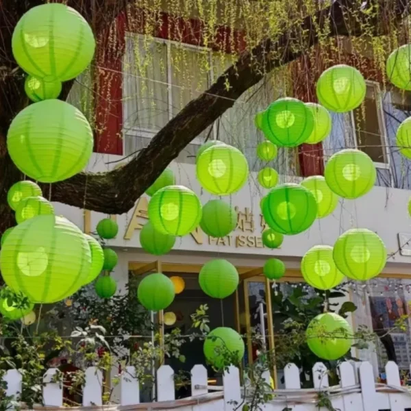 lanterne chinoise verte