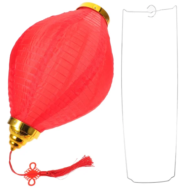 lanterne ovale rouge