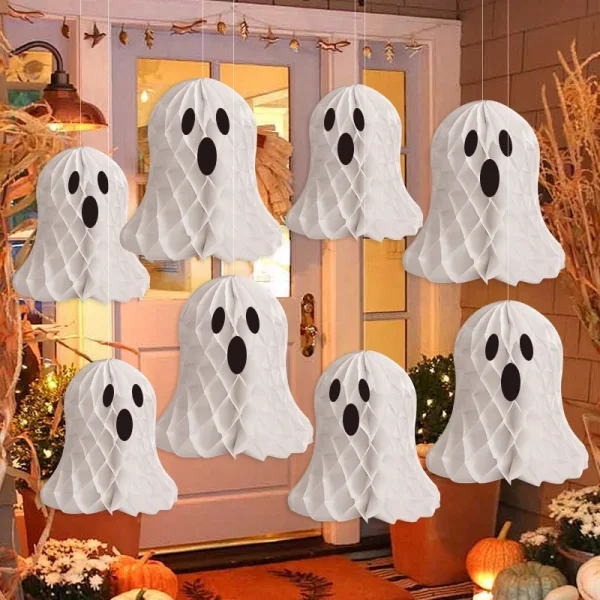 lanterne halloween fantôme carton