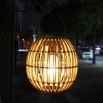 lanterne artisanale rotin