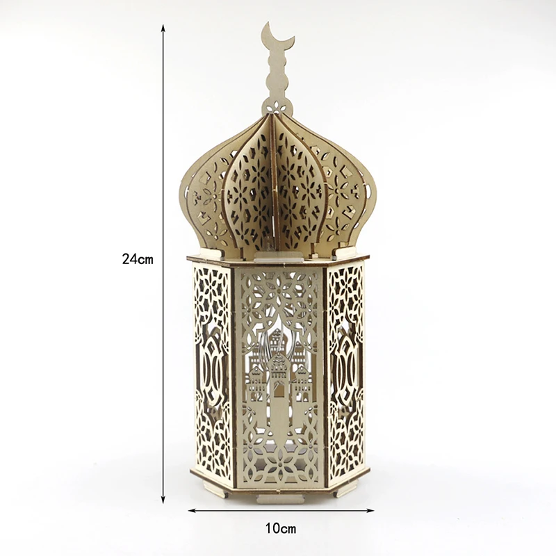 lanterne en bois pour décor ramadan