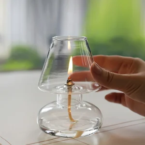 lanterne à huile en verre nordique