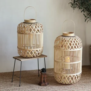 lanterne bambou tressé