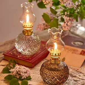 lanterne raffinée en verre