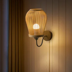 lanterne murale bambou