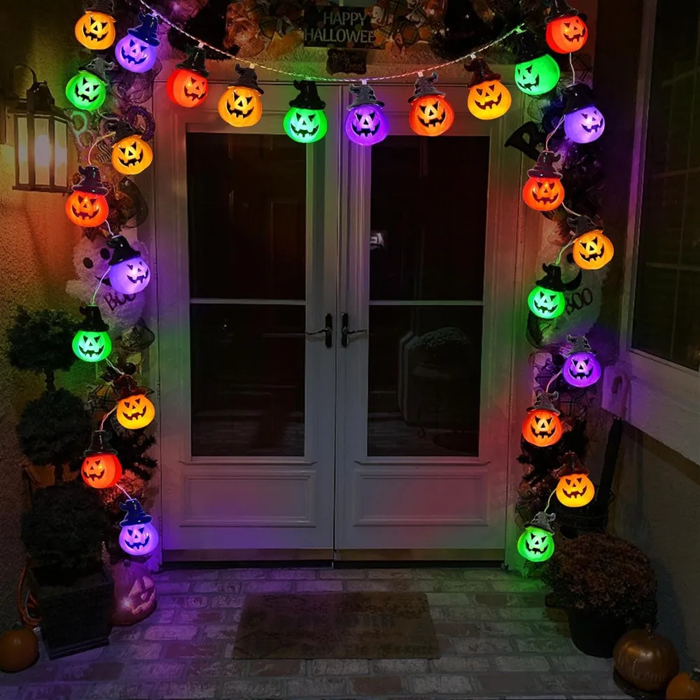 guirlande lumineuse Jack O Lantern