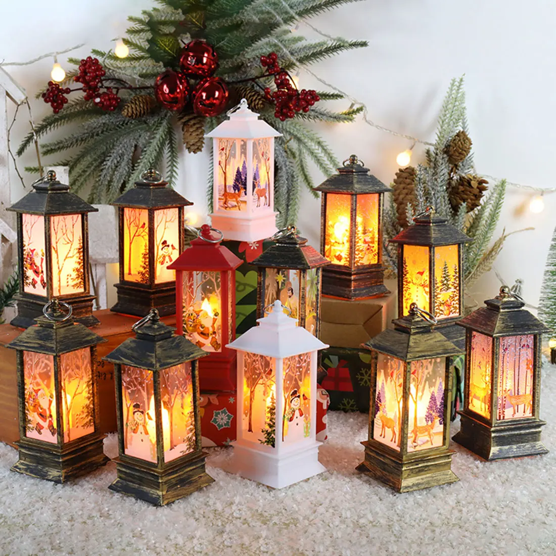 lanterne lumineuse père noël