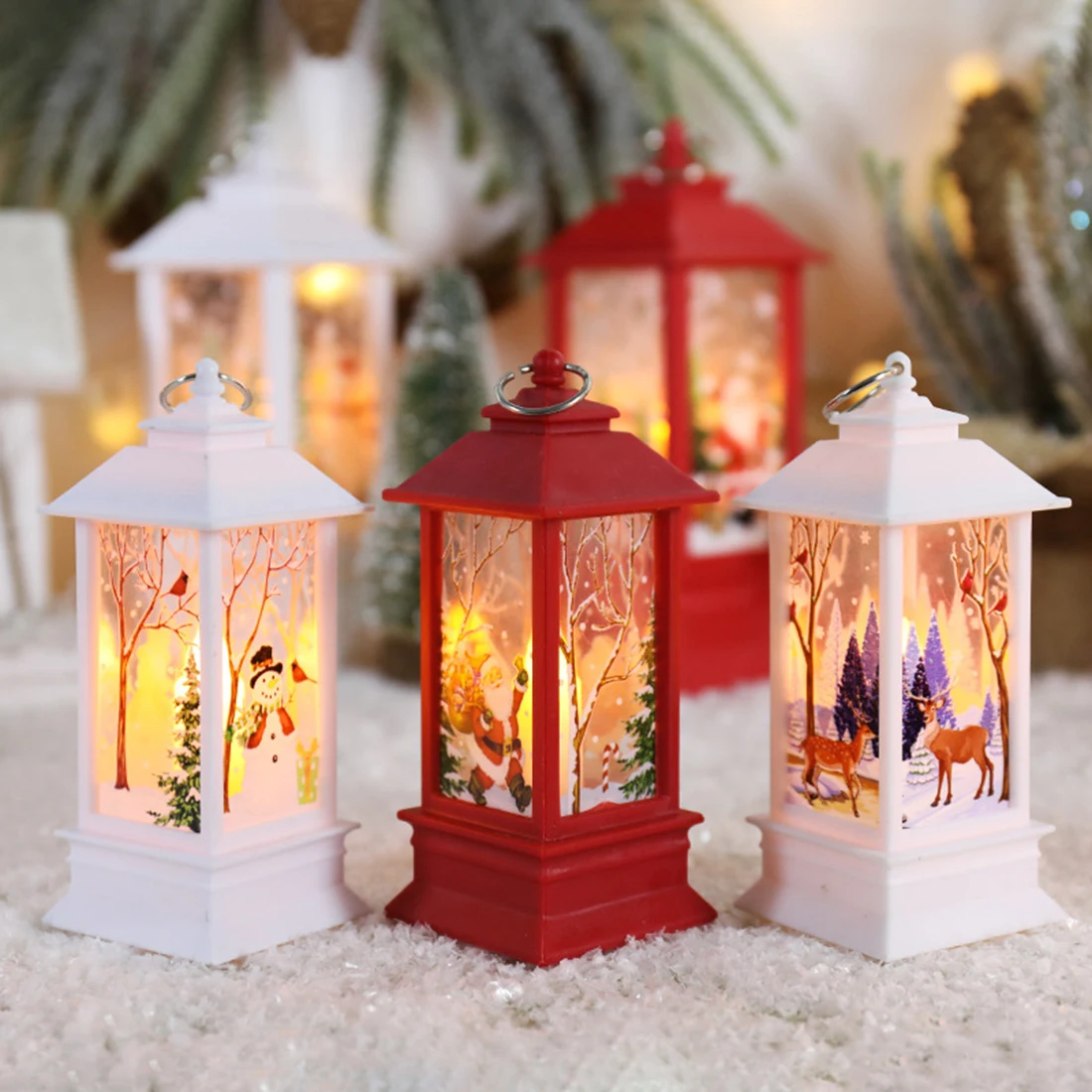 ornement lanterne père noël