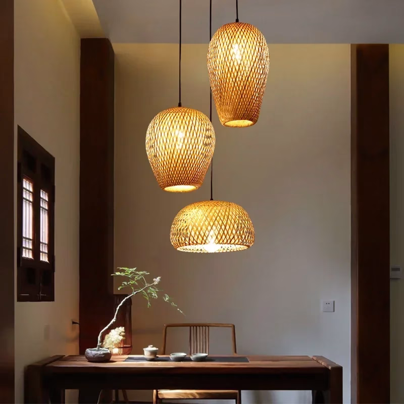 lanterne bambou naturel