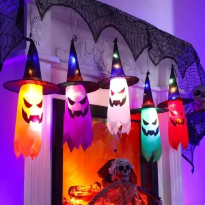 lanterne guirlande sorcière halloween