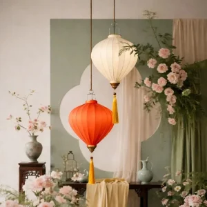 lanterne satin de soie