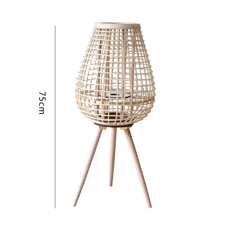 lanterne design rotin