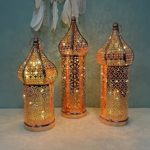 lanterne marocaine dorée