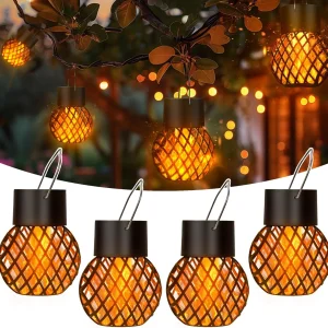 lanterne solaire effet flamme