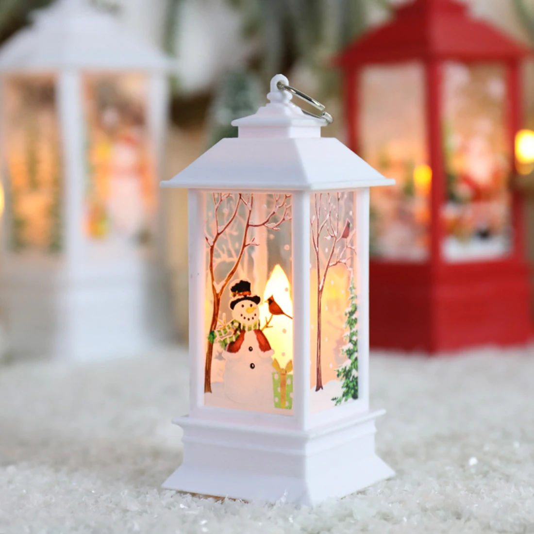 objet décoratif lanterne père noël
