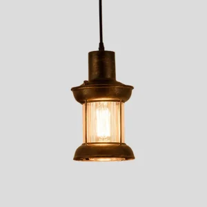 lanterne industrielle en verre
