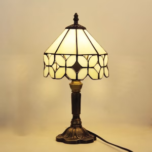 lanterne de table baroque en vitrail