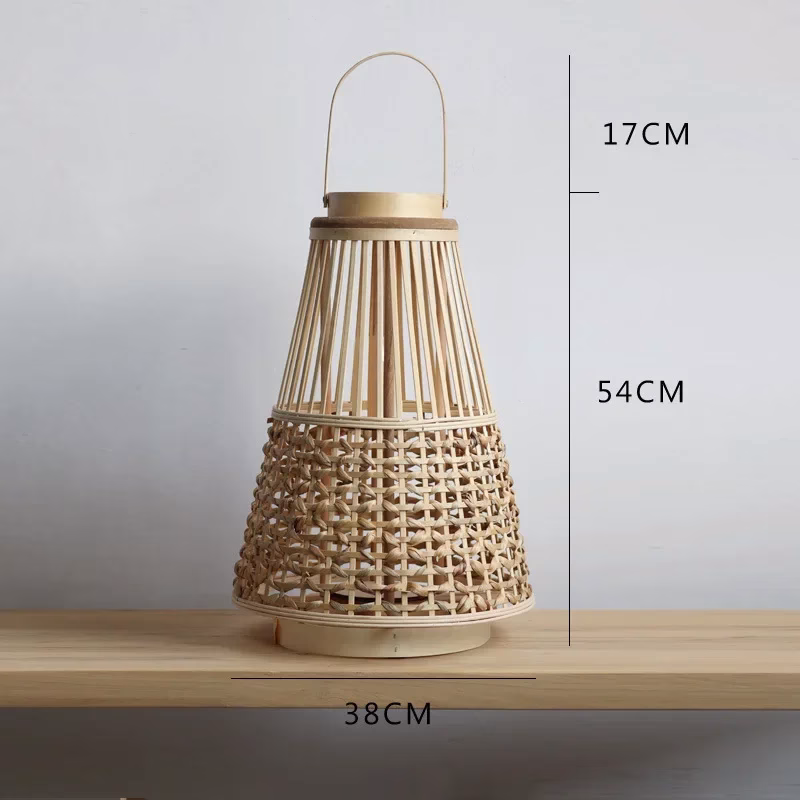 lampe décorative en bois naturel