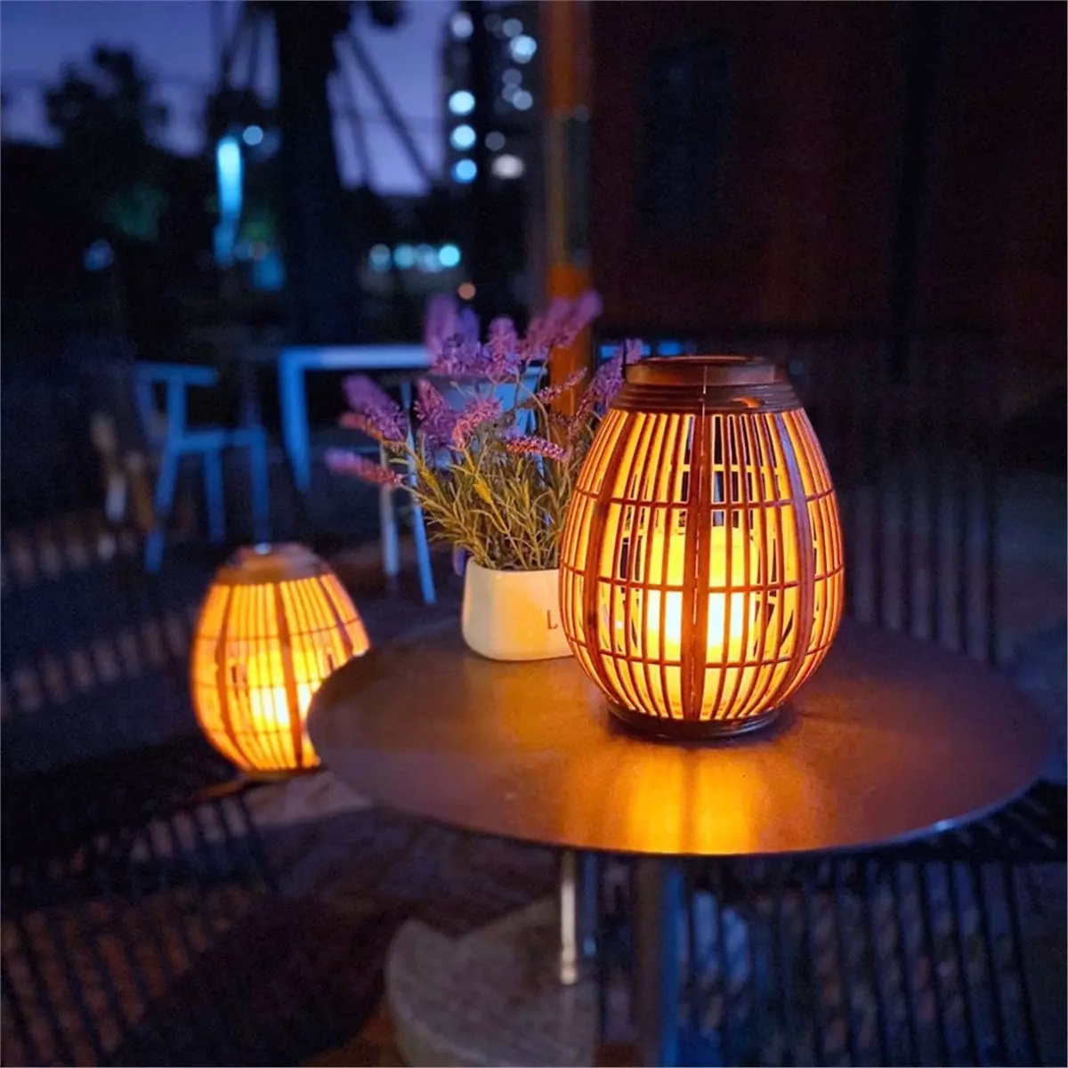 luminaires en rotin naturel