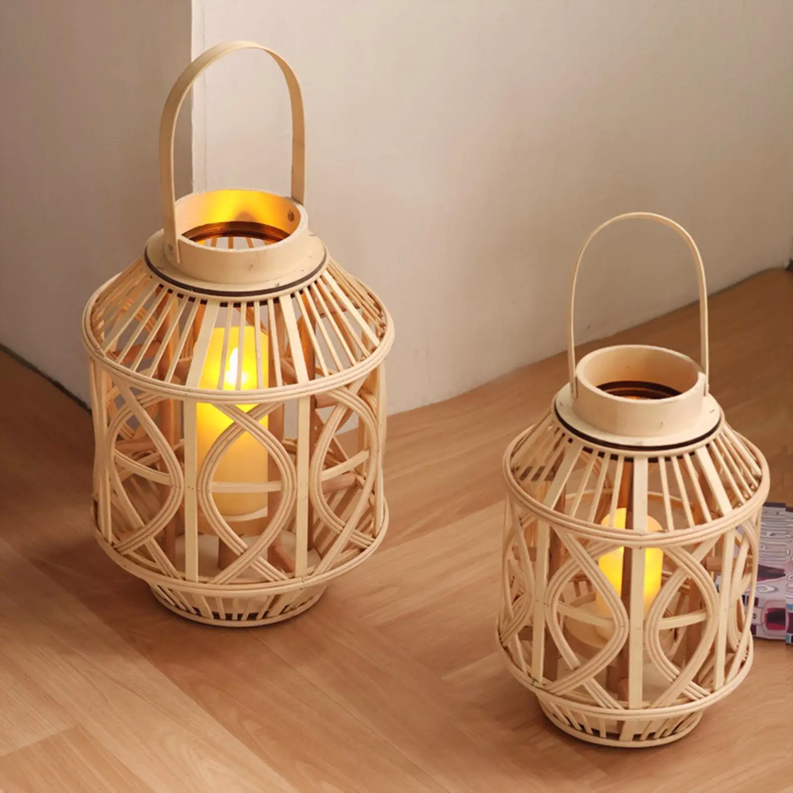 lampe extérieure en bois