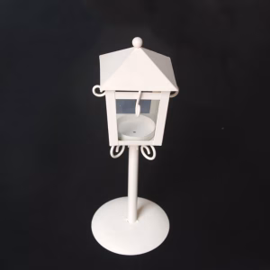 lampe décorative en verre et fer